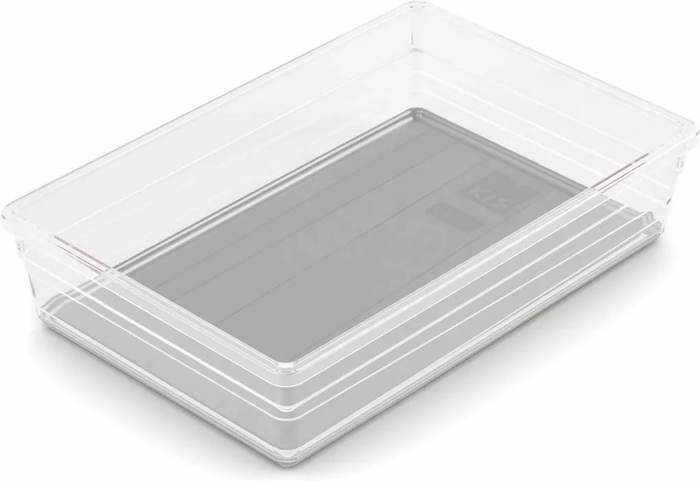 KIS Úložný box SISTEMO 1 - 7,5x7,5x5,0cm šedý