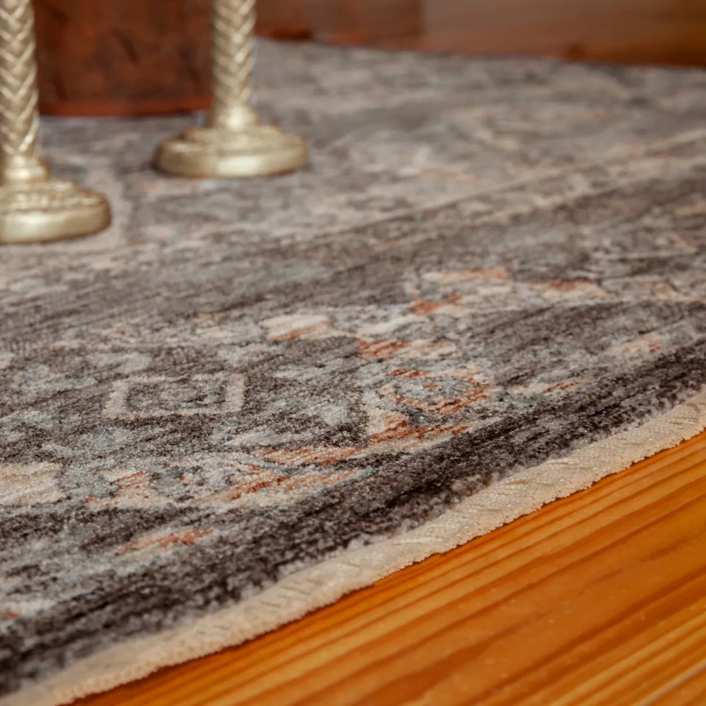 Obsession, Kusový koberec Laos 466 Taupe, 80x235, hnedá, chodba / predsieň