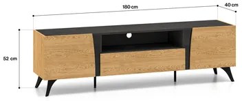 TV stolík so zásuvkou TOSCANIA