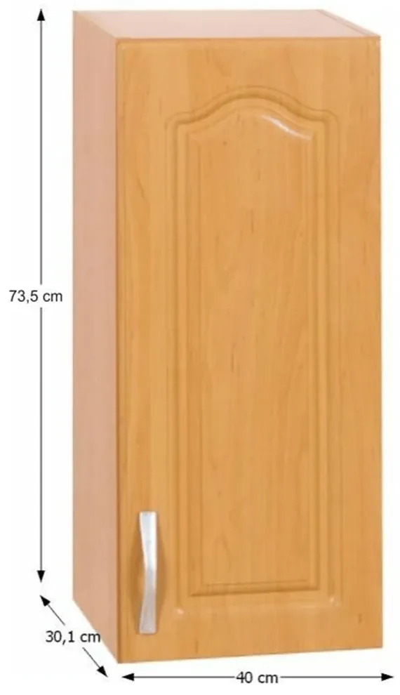 Horná kuchynská skrinka Leite MDF klasik W40/P jelša (P). Vlastná spoľahlivá doprava až k Vám domov. 788946