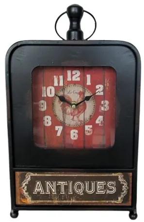 Stolové vintage hodiny kovové "Antiques" 20x34 CM
