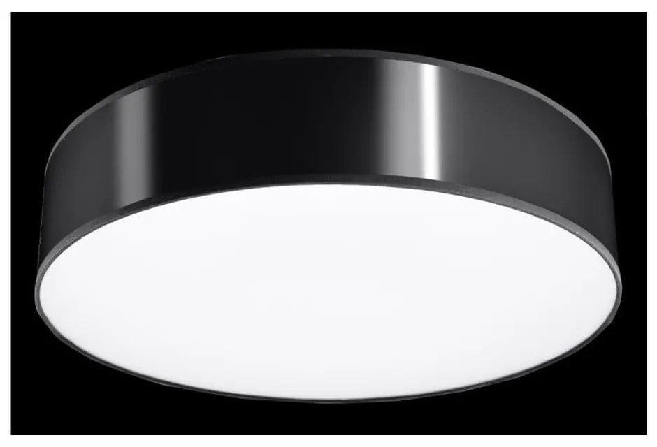 Čierne stropné svietidlo Sollux Atis Ceiling