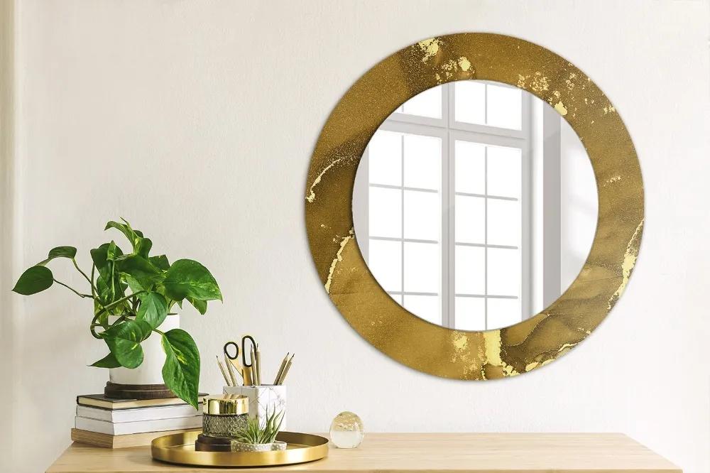 Okrúhle dekoračné zrkadlo s motívom Kovové víry fi 50 cm