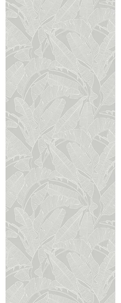 DEKORNIK Classic Big Palm Leaves Gray - Tapeta