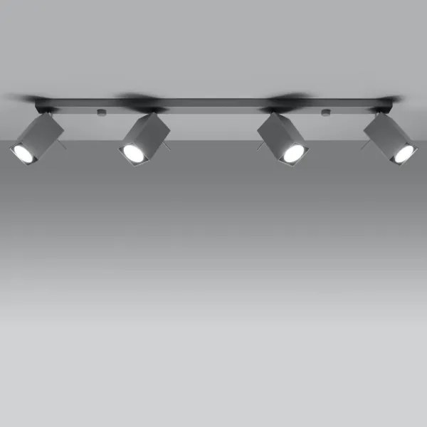 Sollux SL.0461 - Bodové svietidlo MERIDA 4xGU10/40W/230V šedá