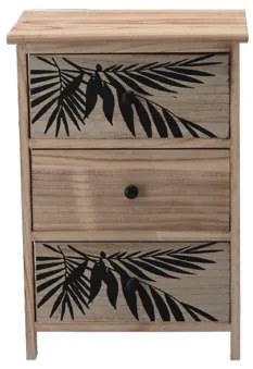 Komoda ZOFIA s 3 zásuvkami – boho dizajn, 40 x 29 x 58 cm