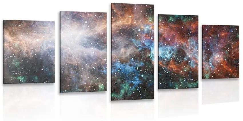 5-dielny obraz nekonečná galaxia Varianta: 100x50