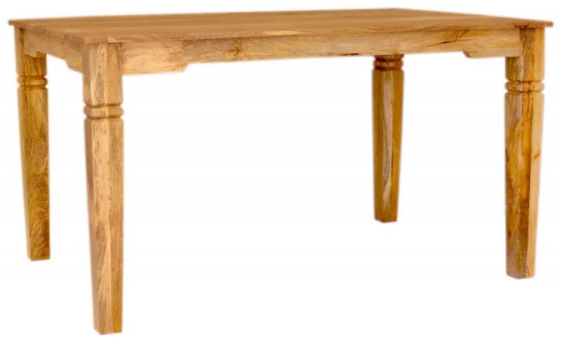Jedálenský stôl Guru 140x90 z mangového dreva Mango natural