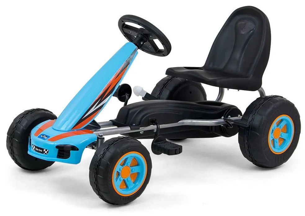 Detská šliapacia motokára Go-kart Milly Mally Viper modrá