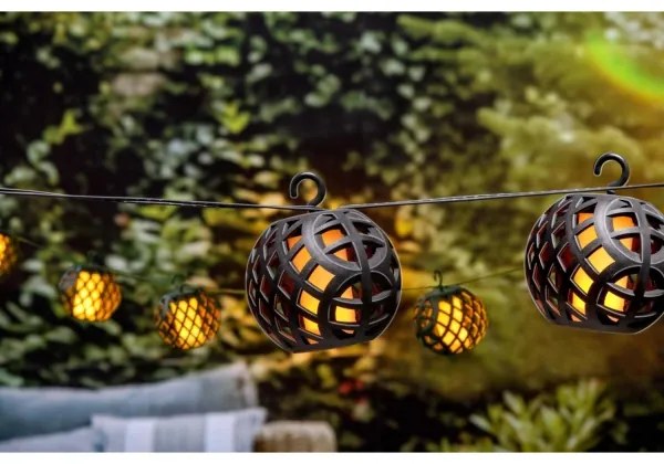 LED Solárna reťaz 3,8m 8xLED/1,2V