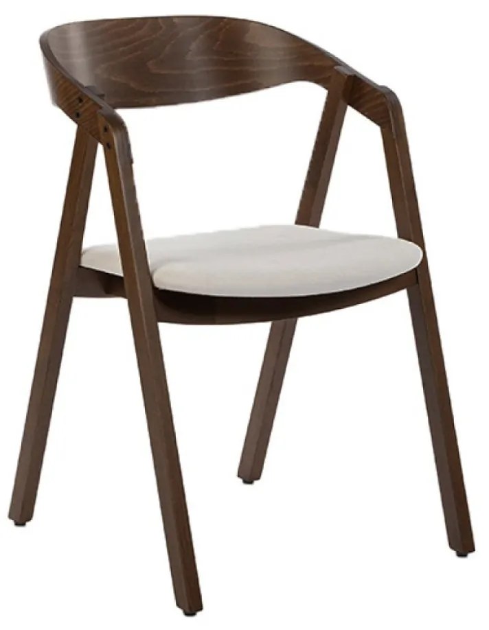 NELL buková drevená stolička beech up walnut