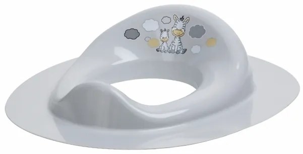 BISK Erga 4 KIDS, detské WC sedátko Zebra, šedá, ERG-08316