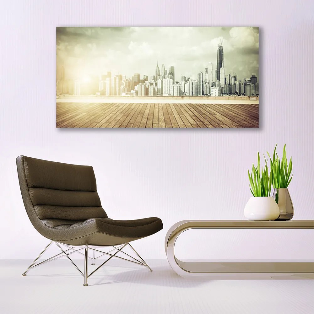 Obraz plexi Mesto new york paneláky 120x60 cm