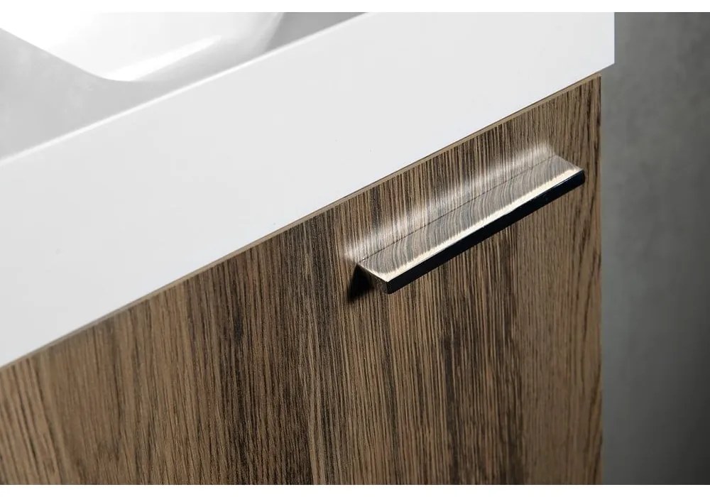 Závesná skrinka bez umývadla v dekore duba v prírodnej farbe 30x53 cm Latus Xi – Sapho