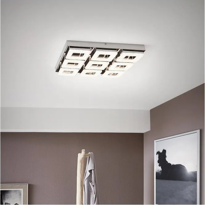 Eglo 95658 - Krištáľové stropné svietidlo FRADELO 9xLED/4W/230V