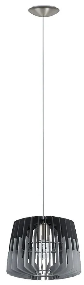 Eglo 96955 - Luster na lanku ARTANA 1xE27/60W/230V šedá/čierna 300mm