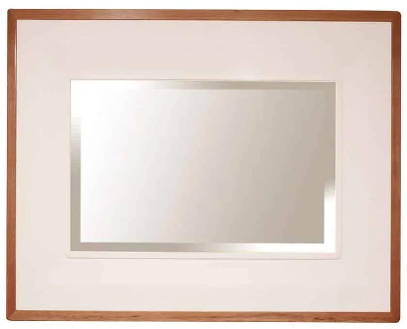 Provensálske biele zrkadlo na stenu 110x4x75 cm