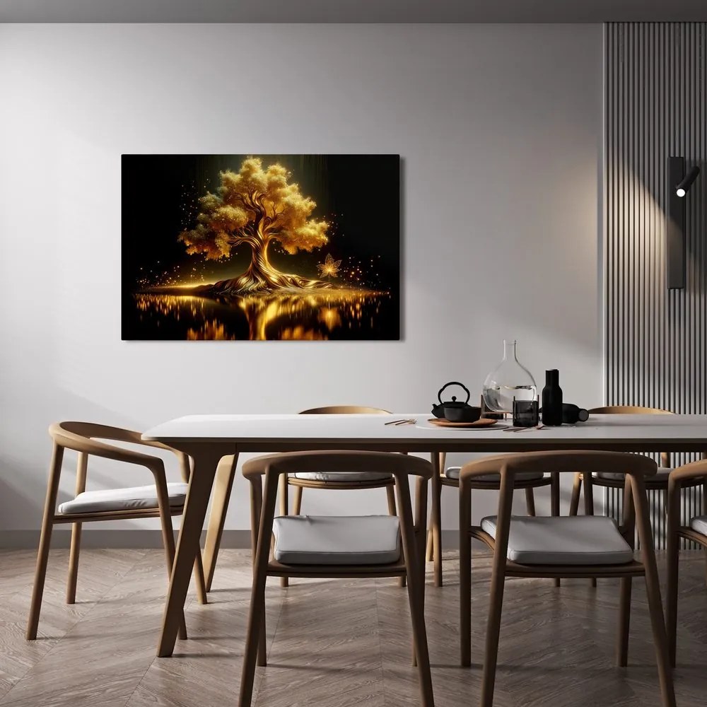 Obraz žiariaci strom života v noci