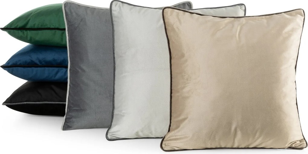 DEKORAČNÁ OBLIEČKA NA VANKÚŠ MELIA 45X45 CM ČIERNA