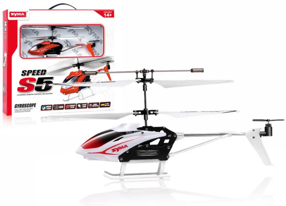 Lean Toys Helikoptéra na diaľkové ovládanie – Syma S5 biela