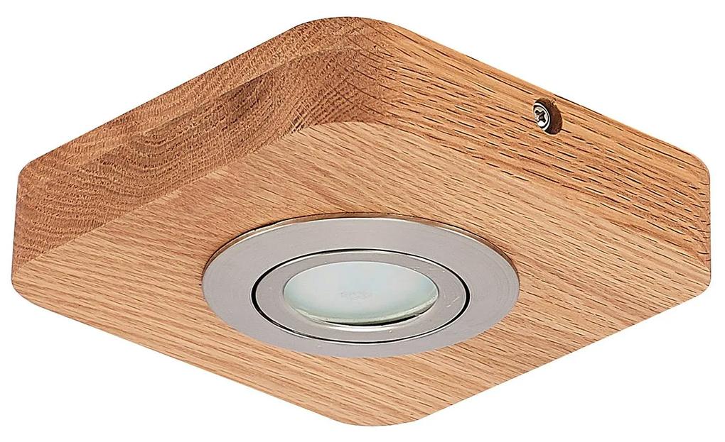 Lindby Mikari stropné LED svietidlo z dreva, 1-pl.