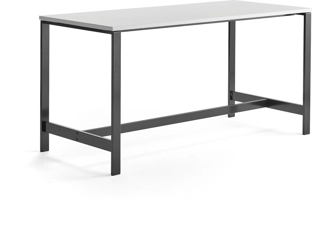 Stôl Various, 1800x800x900 mm, čierna, biela