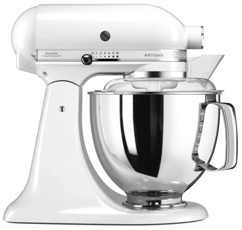 Kuchynský robot KitchenAid Artisan 4,8 l, biely, 5KSM175PSEWH