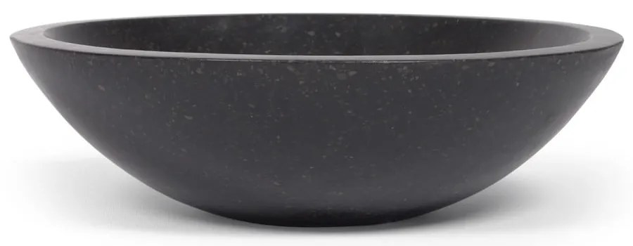 Čierne umývadlo z terrazzo Kave Home Sunday, ø 40 cm