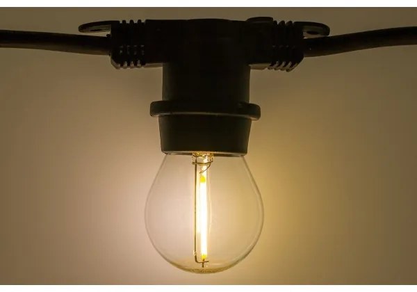 Vonkajšia dekoračná reťaz MIMOSA 20xE27/1,3W/230V IP44 10m