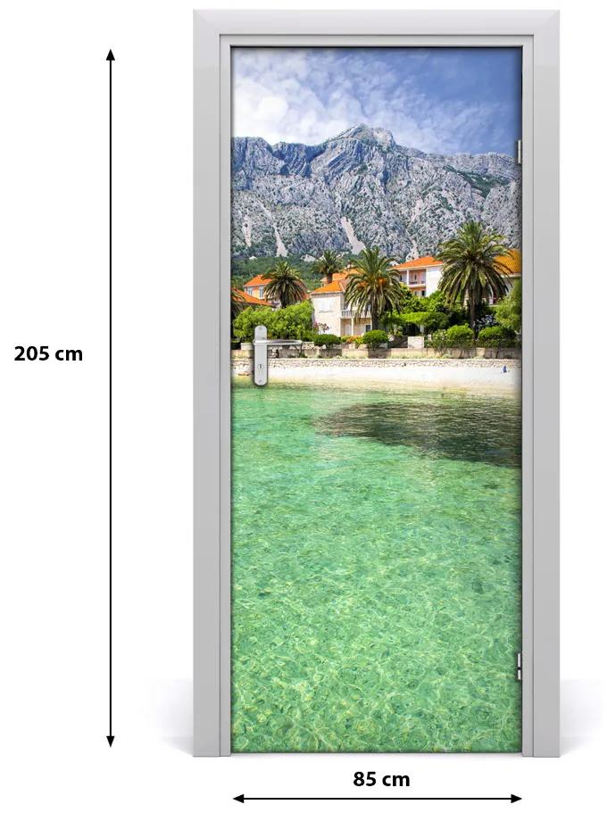 Fototapeta na dvere pláž Chorvátsko 85x205 cm