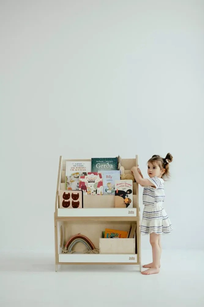 Montessori nábytok otvorená skrinka pre deti - modulárny nábytok