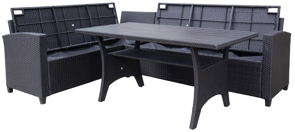 Záhradná zostava Relax FAMILY s úložným priestorom