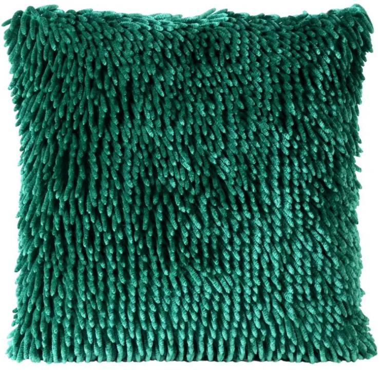 DomTextilu Strapcová obliečka na vankúš tmavozelenej farby 40x40 cm Zelená 31482-161218