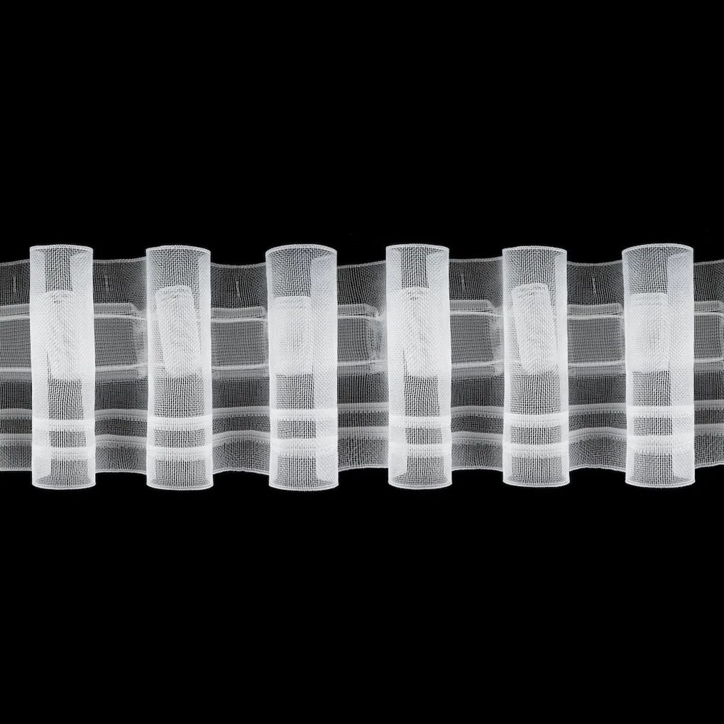 Riasiaca páska Smart Wave š. 8 cm, riasenie 1:2 - Biela