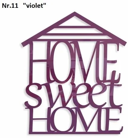 Home sweet home dekoračný nápis na stenu čierna