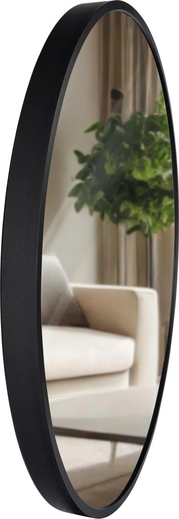 Nástenné zrkadlo Elsie M 323823 - 45x45 cm - Čierna
