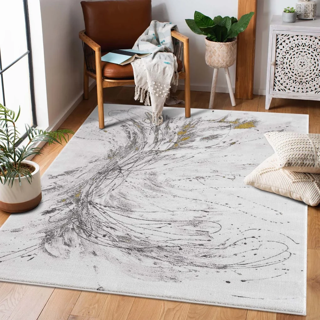Dekorstudio Moderný koberec CHIC 199 - zlatý Rozmer koberca: 140x200cm