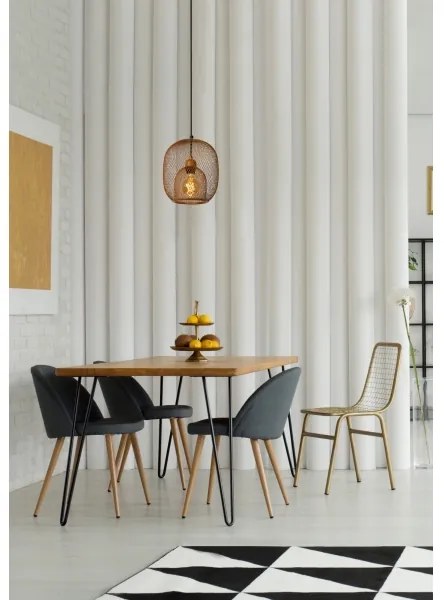 Lucide 78396/01/43 - Luster na lanku JERREL 1xE27/40W/230V hnedá