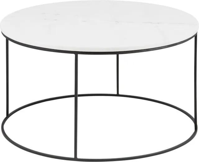 Konferenčný stolík s mramorovou doskou Actona Bolton, Ø 80 cm