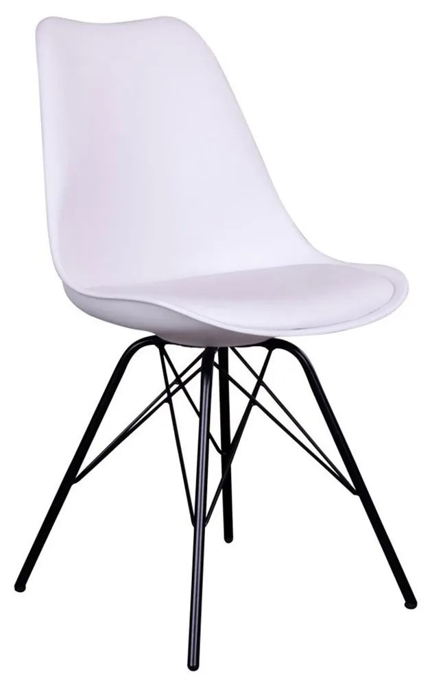 Biela Jedálenská stolička Oslo 55 × 48 × 86 cm HOUSE NORDIC