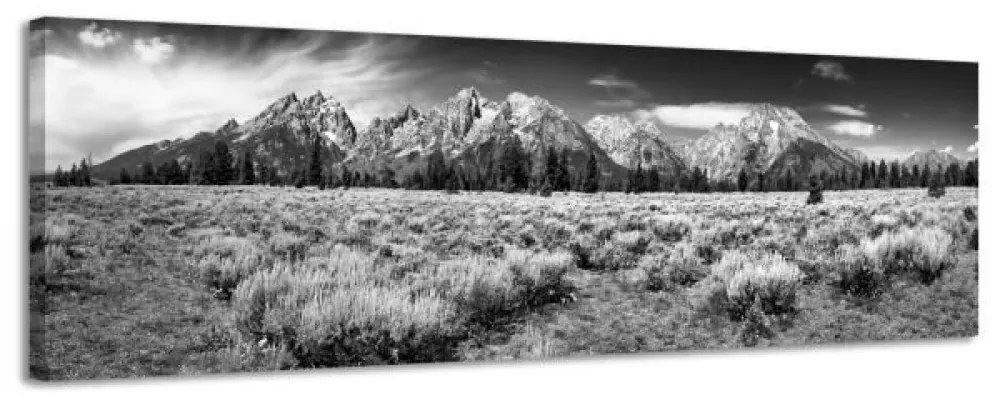 Obraz na plátne Panoráma, TETON MOU , 158x46cm