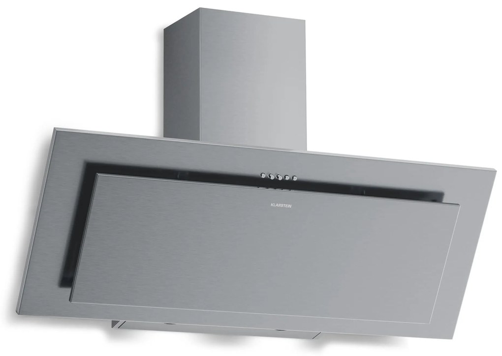Klarstein Athena šikmý digestor | režim odsávania vzduchu a recirkulácie | 404 m³/h | 56 W | 90 cm