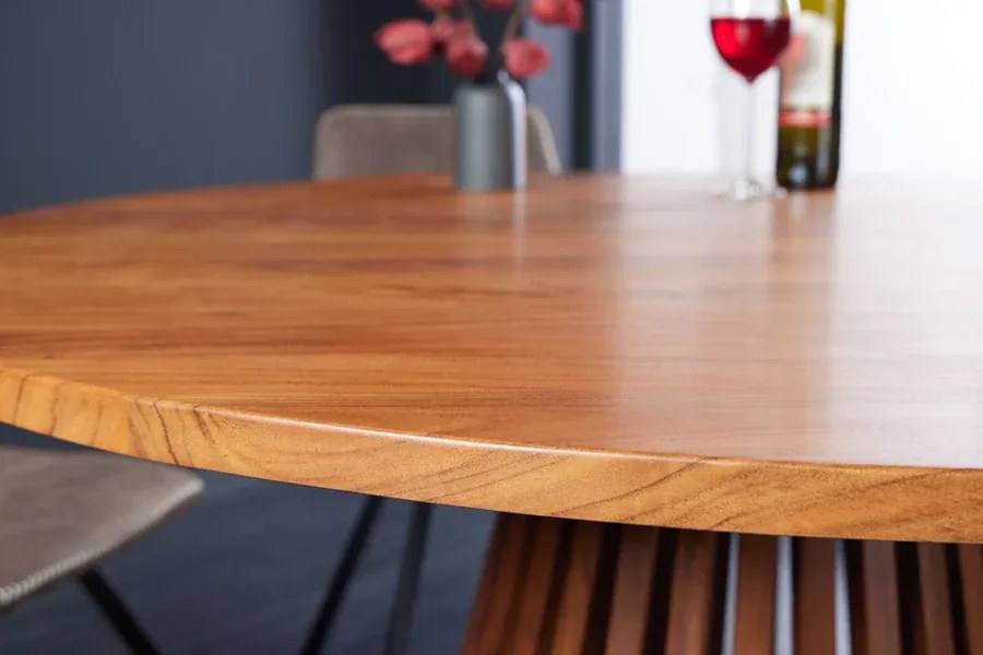 Jedálenský stôl MAISON JADE 120 cm masívne akáciové drevo