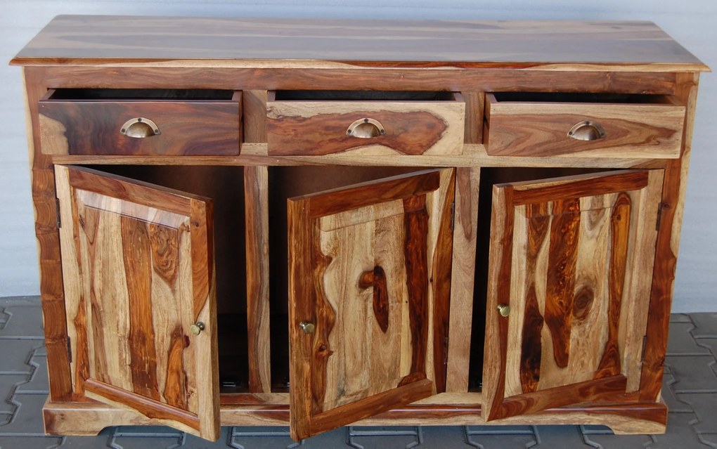 furniture-nabytek.cz - Luxusní komoda z dřeva palisandr 160x90x45 cm