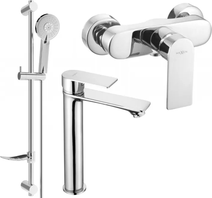 Mexen Royo DF40 sprchová sada, chróm - 72214DF40-00