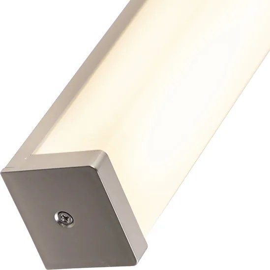 Moderná nástenná lampa do kúpeľne oceľ 62 cm IP44 - Cascada