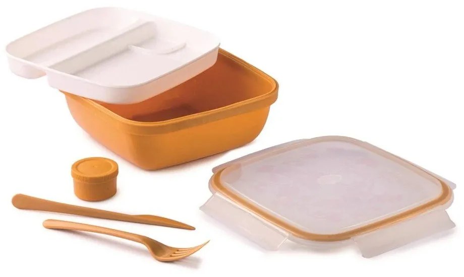 Delený desiatový box s príborom Fresh – Snips