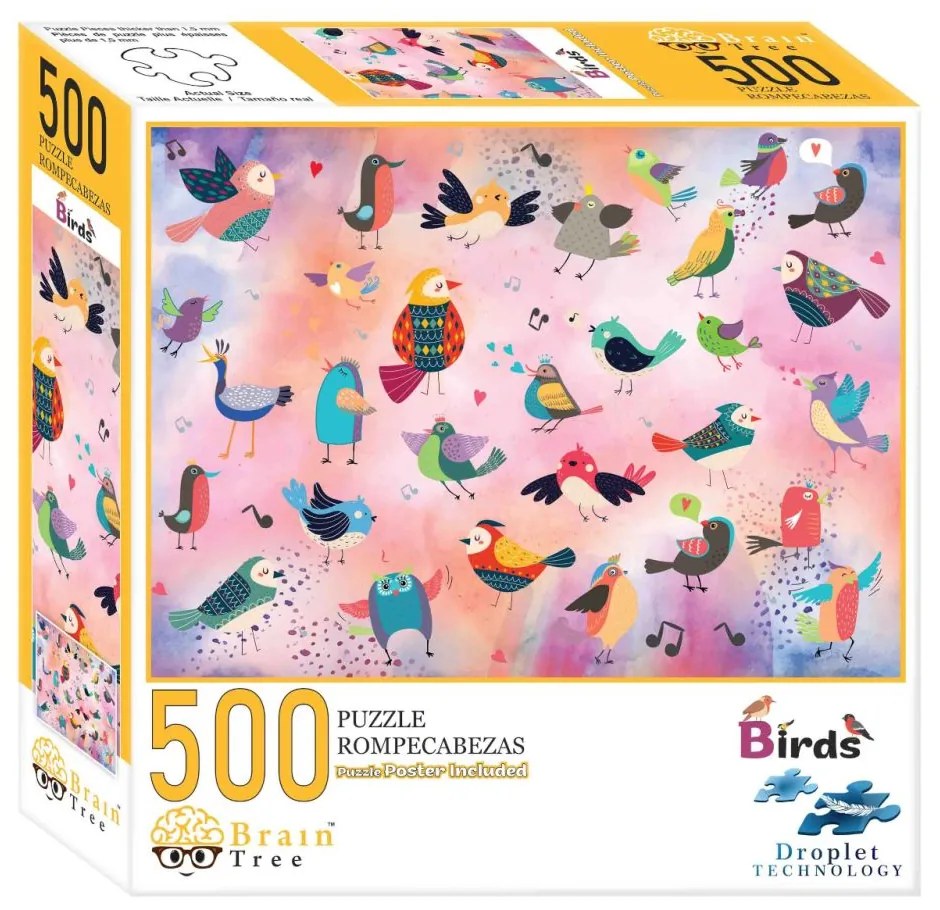 Brain Tree Puzzle Rozprávkové vtáky 500 dielikov