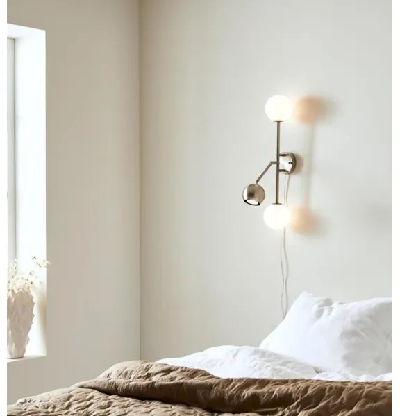 Markslöjd 108256 - Nástenné svietidlo BESIDE 2xG9/20W/230V + 1xGU10/7W/230V chróm