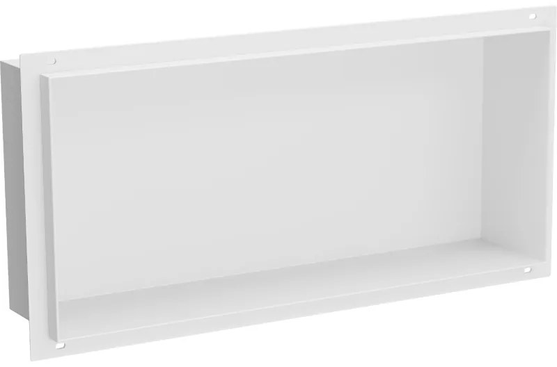 Mexen X-Wall-NR, polička na zapustenie pod obklad bez goliera 45 x 20 cm, biela, 1921452010